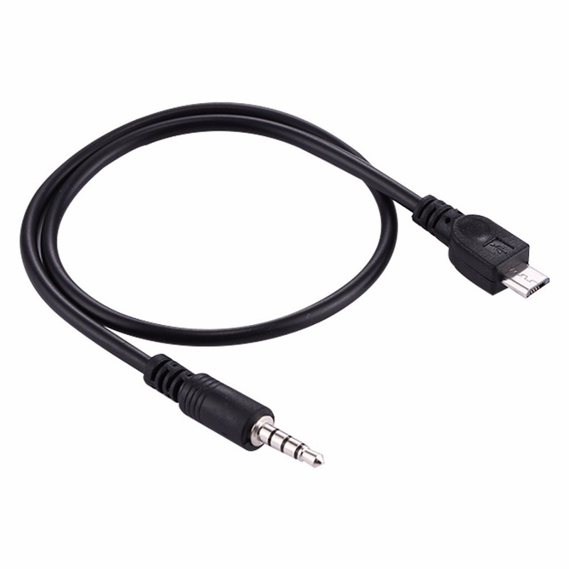 3.5mm Stereo Male to Micro USB Male Car AUX Out Cable Cord For Android Phone
