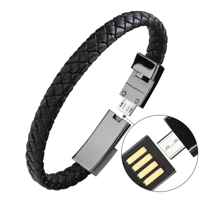 2022 Bracelet USB Charging Cable Data Charging Cord for Iphone XR 13 12 11 Max U gallery