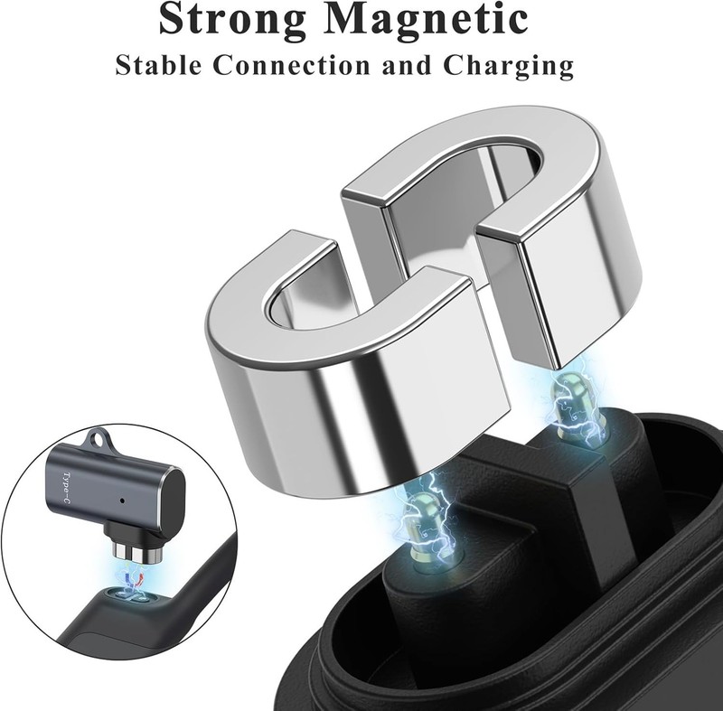 Meliya 2 Pack USB C Magnetic Charger Adapter for AfterShokz Headphones gallery