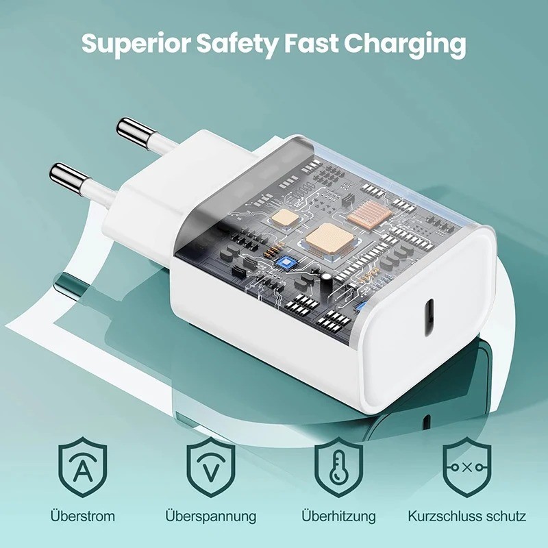 40W Fast Charger For iPhone 16 15 14 13 12 11 Pro Max USB-C Adapter PD Cable Lot gallery