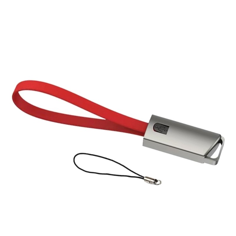 Travel Friendly USB to Type C Data Cord 2.4A Fast Charge Stable Output Keychain