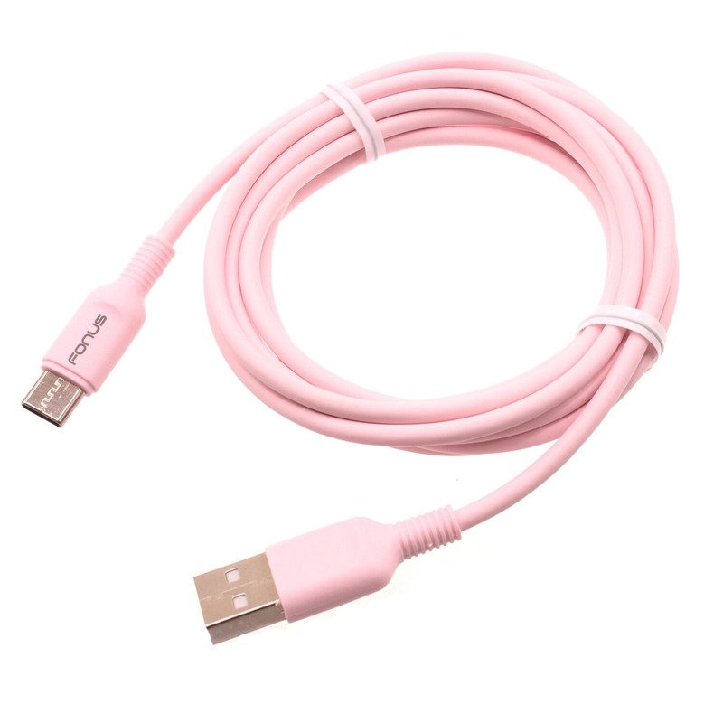 For Galaxy Z Fold 3/4/5 Pink 6ft USB-C Cable Charger Cord Power Wire Type-C