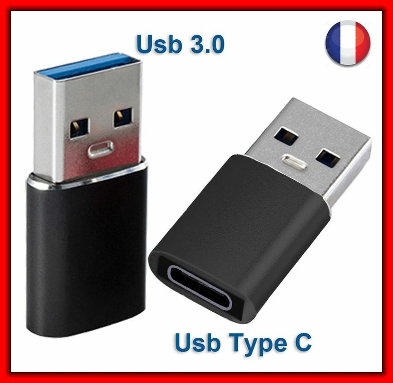 Lot 2 USB 3.0 Male to USB Type C Female OTG Adapter Converter