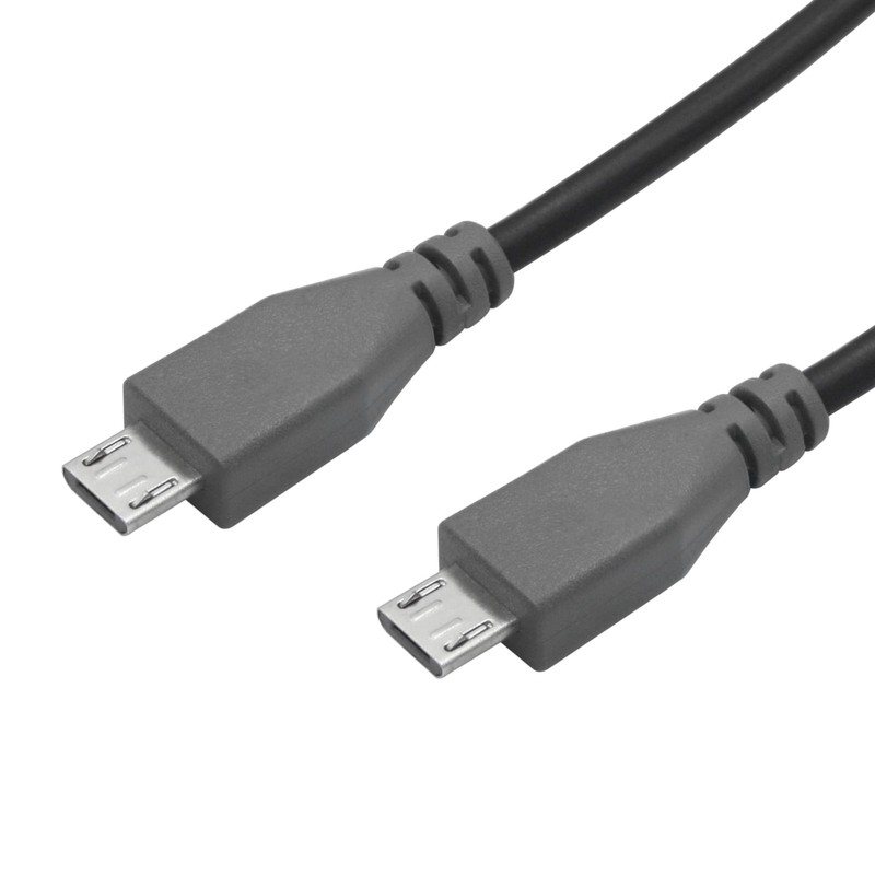 2 PCS 0.5M/1.6FT USB 2.0 Micro USB Male To Male Charging Data Cable OTG Ext gallery