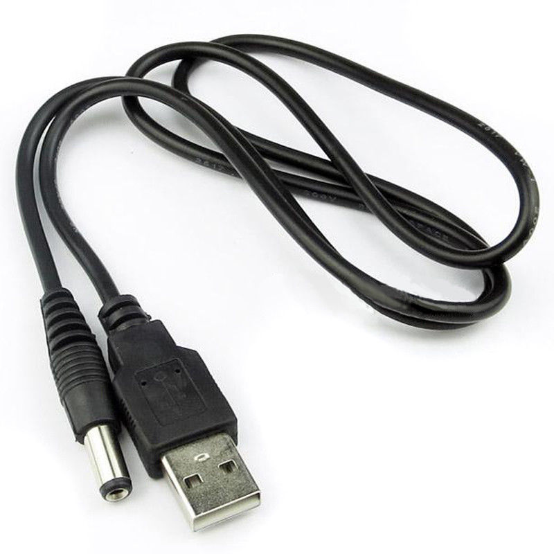 USB CABLE TO 5.5MM JACK LEAD POWER DC ADAPTER CHARGER CHORD SUPPLY 12V 5V 18V 9V