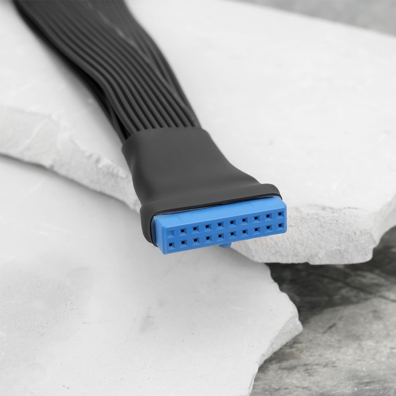 USB 3.0 Header Splitter Extension Cable 19/20 Pin 1 to 2 Y Shape Splitter Int... gallery