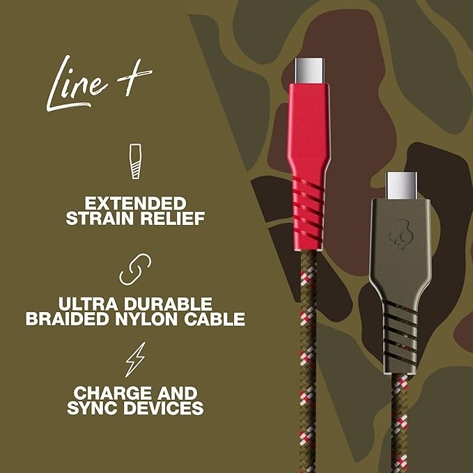 Skullcandy BRAIDED USB-C Data Transfer Cable- Camouflage- (S7BCP-N094) gallery