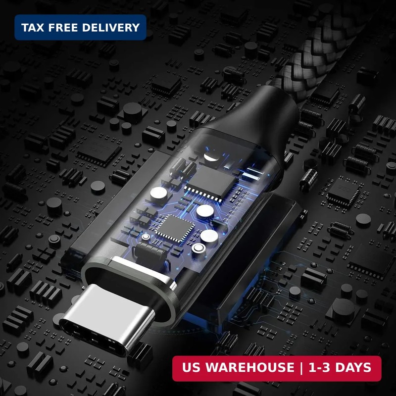 etguuds USB to USB C Cable 3ft, 2-Pack USB A to Type C Charger Cord Fast Chargin gallery