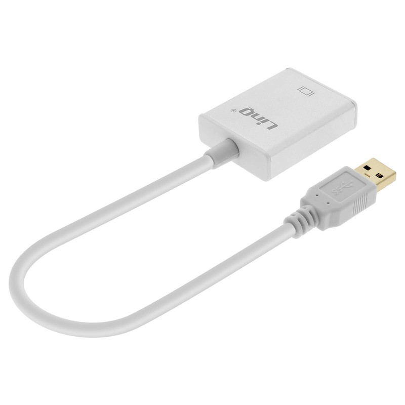 USB 3.0 Cable for HDMI Female Full HD Video Adapter Silver – LinQ
