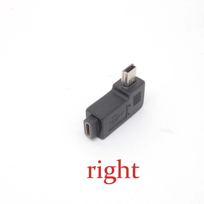 Mini USB Type A male to Micro USB B feMale 90 Degree right/left Angle Adapter gm gallery