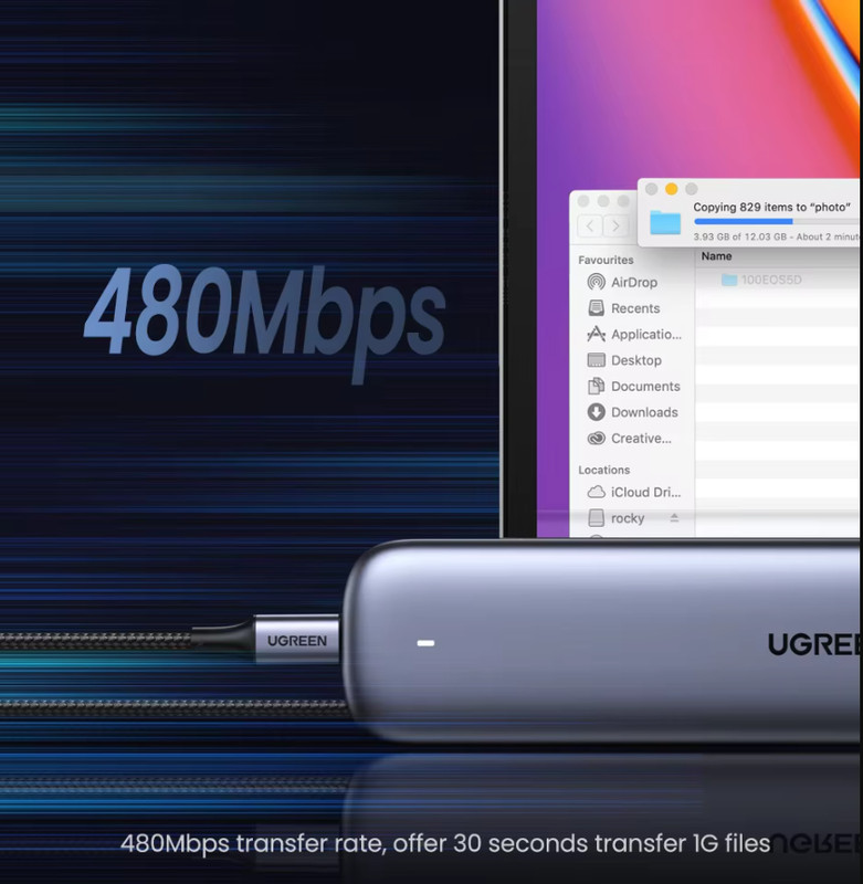 UGREEN 5A 100W USB Type C To USB C PD Fast Charging Cable gallery