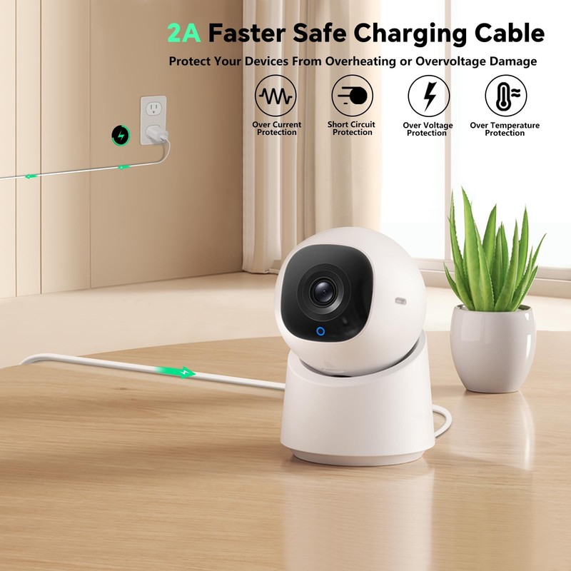 25ft Power Cable for eufy SoloCam S220/S340, C210, Power Extension Cable for ... gallery