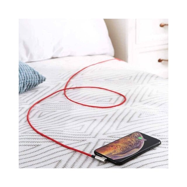 Aukey CB-AL01 USB To Data Cable 2M*2 Black & Red Braided Cable 2 Pack gallery