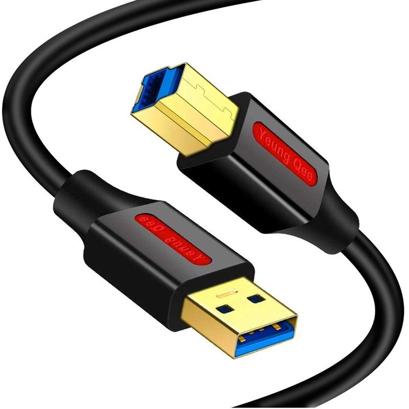 USB 3.0 Cable A Male to B Male 6 Ft Superspeed Type A to B Compatible 6FT/2M
