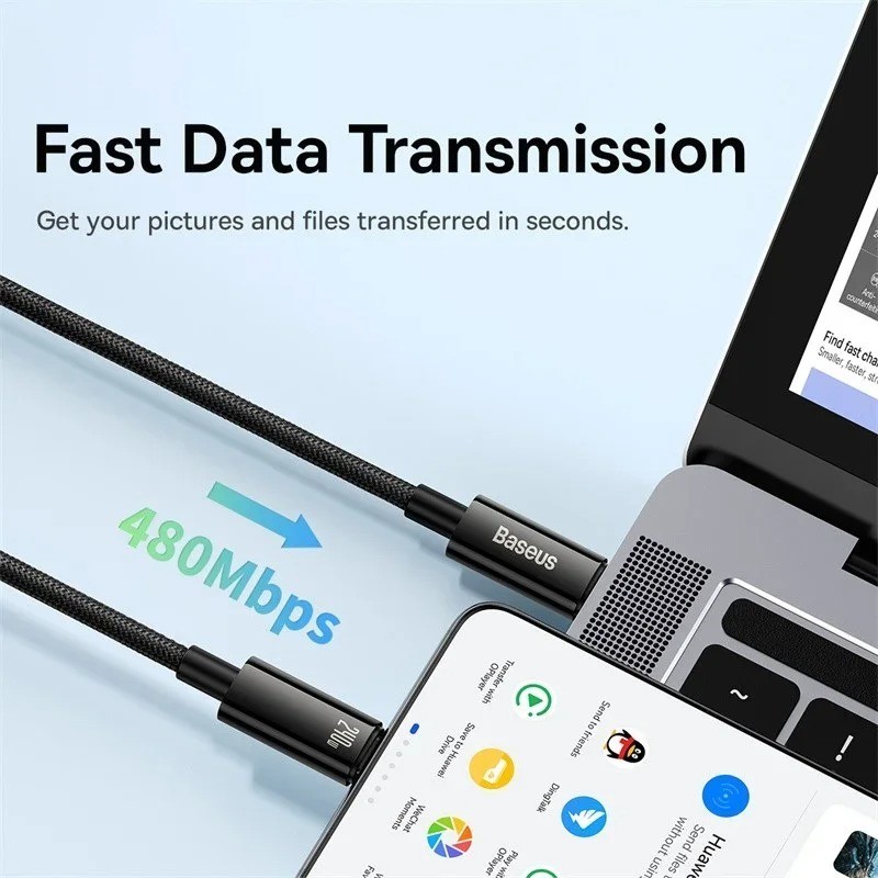 Fast Charger Cable - 240W USB C for Macbook iPhone 15 16 17 - Supercharge gallery