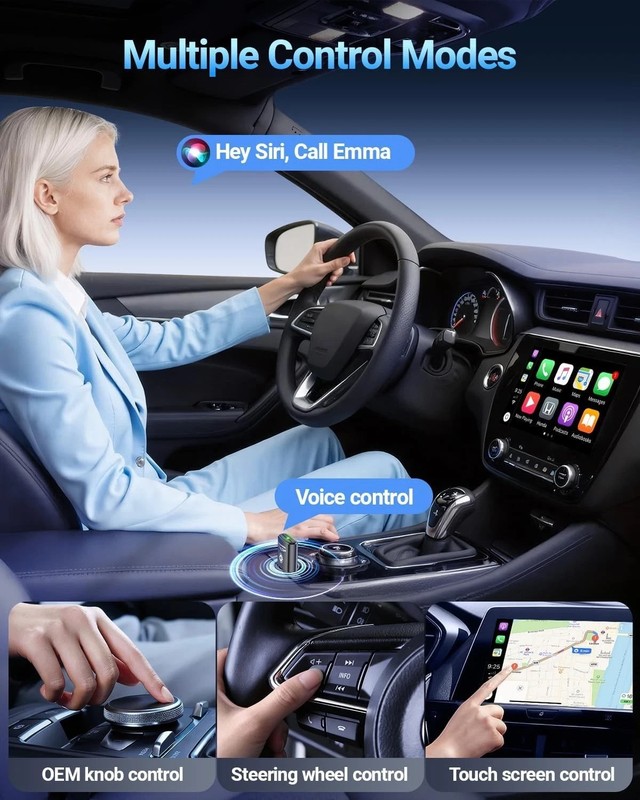 vnilrgle Wireless CarPlay Adapter for Apple iPhone（2026 Upgraded） Mini Design... gallery