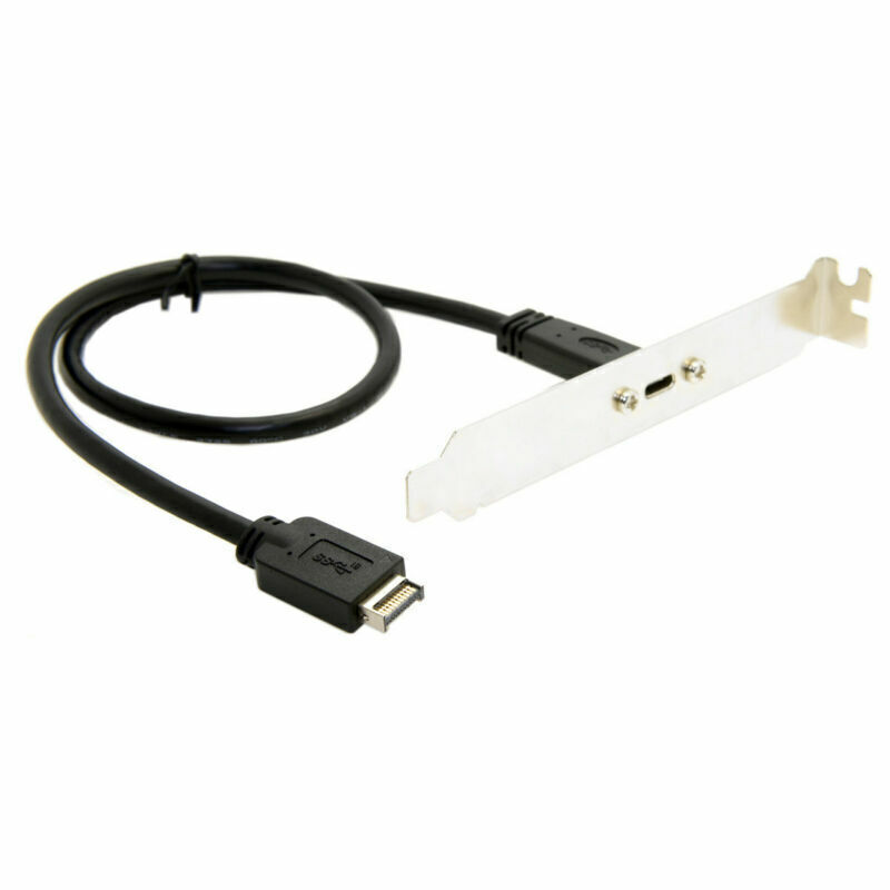 10Gbps 40cm USB 3.1 Front Panel Header to USB-C Type-C Female Extension Cable gallery