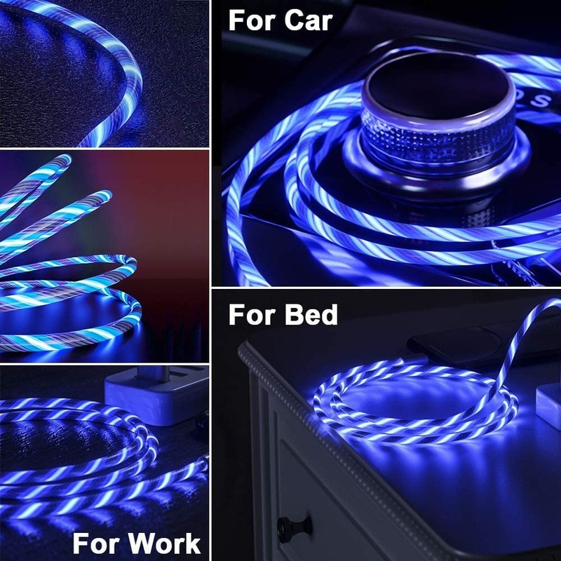 USB Type C Cable, LED Light up USB A to Type C Charger Cord Compatible with S... gallery