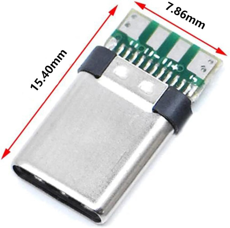 20 Set 24 Pin USB 3.1 Male Connector with Type C Housing,Usb-C Male Plug SMT Typ gallery