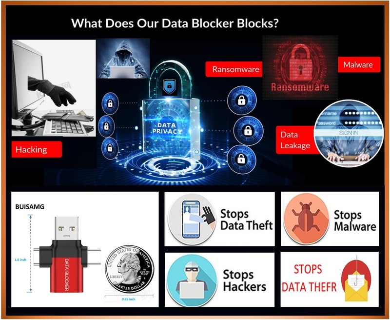 Data Blocker, 4-In-1 Universal USB Data Blocker, Protection from Illegal Downloa gallery