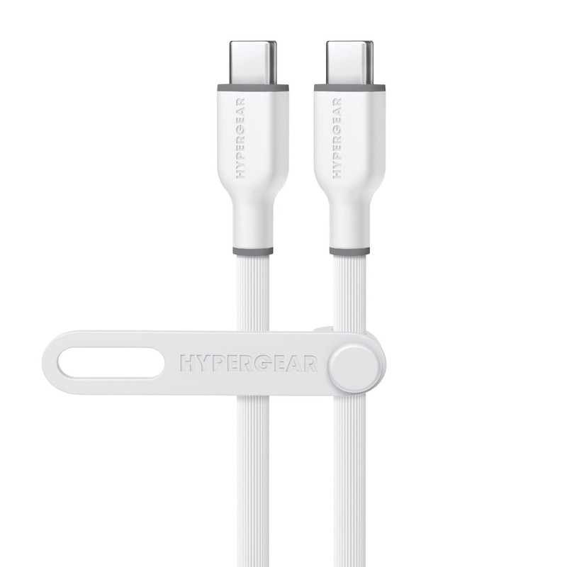 Hypergear 15909_7 10ft USB-C to USB-C Fast Charge Cable White