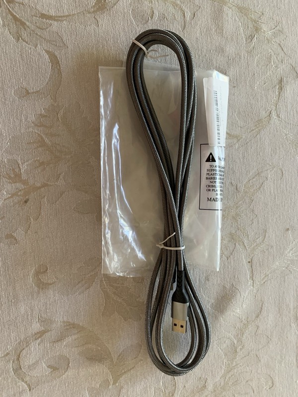 USB-A To L Braided 10ft Cable
