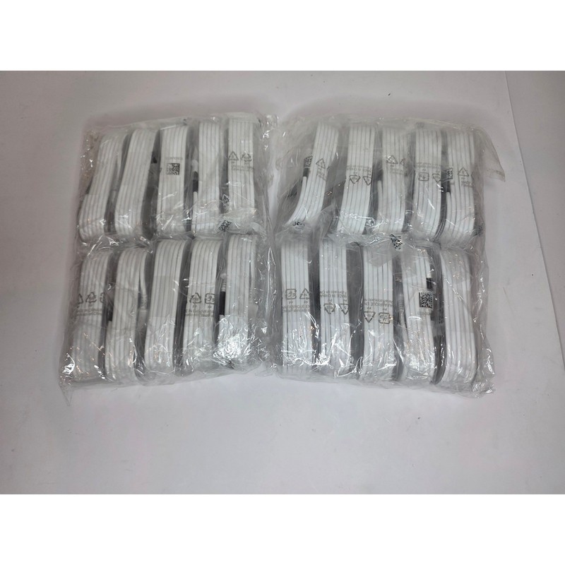 Lot of 20 Samsung ECB-DU4EWE Micro USB Charging Data Cables White Bulk New