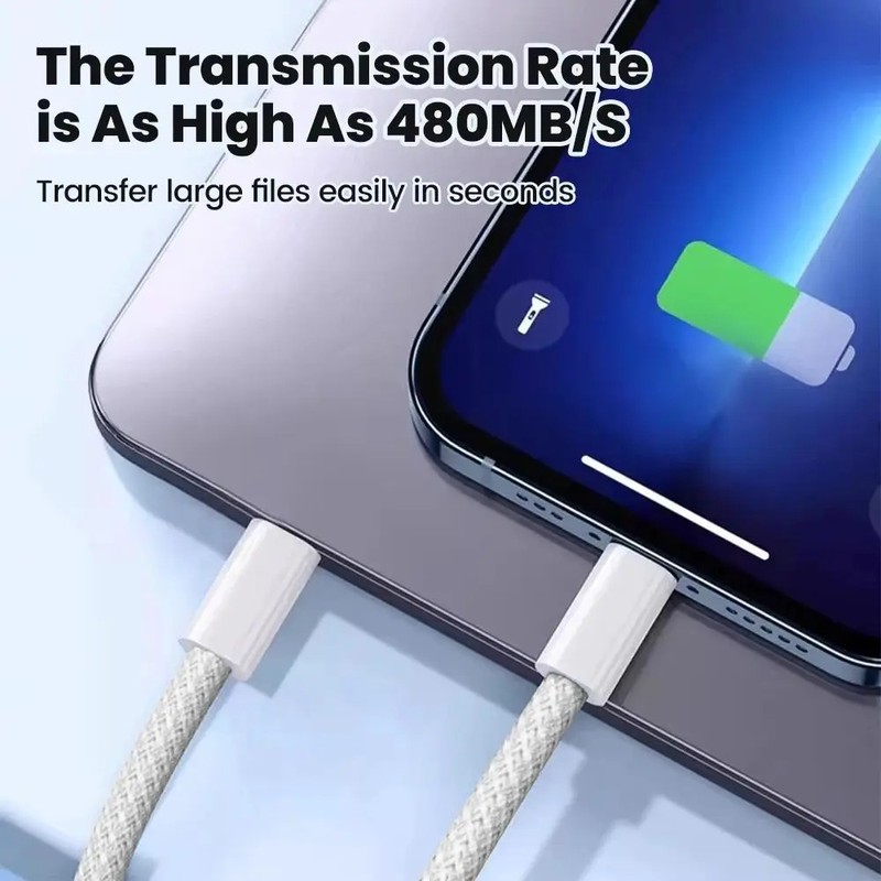 1-10PCS 100W USB C to USB C Fast Charging Cable for iPhone Samsung Xiaomi gallery