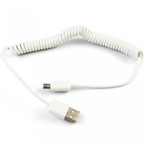 COILED USB CABLE CHARGER CORD MICRO-USB TO USB-C ADAPTER POWER WIRE for PHONES gallery
