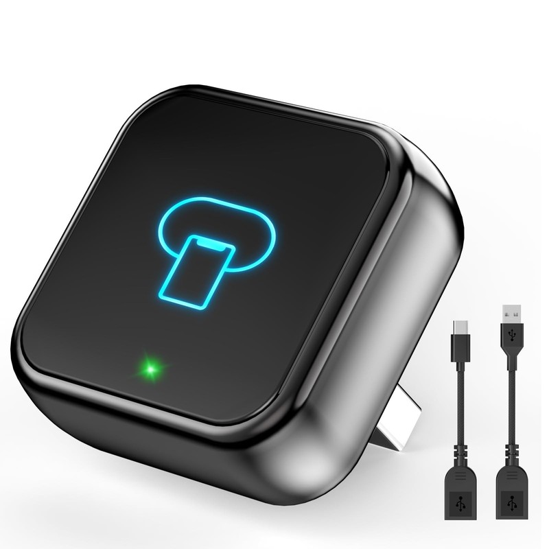 Wireless CarPlay Adapter for iPhone - Upgrade Wired to Wireless, Mini USB, Plug- gallery