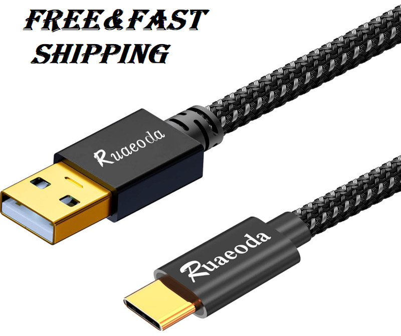 USB C Cable 20 ft 3.1A Type C Charger Fast Charging Cable USB A to C 3A Charger