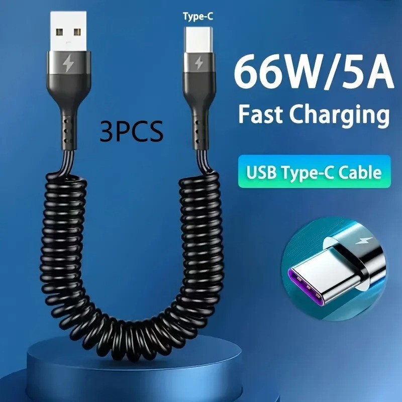 New USB Type C Charging Cable 5A Fast Charger for Android Phones Fast Shipping
