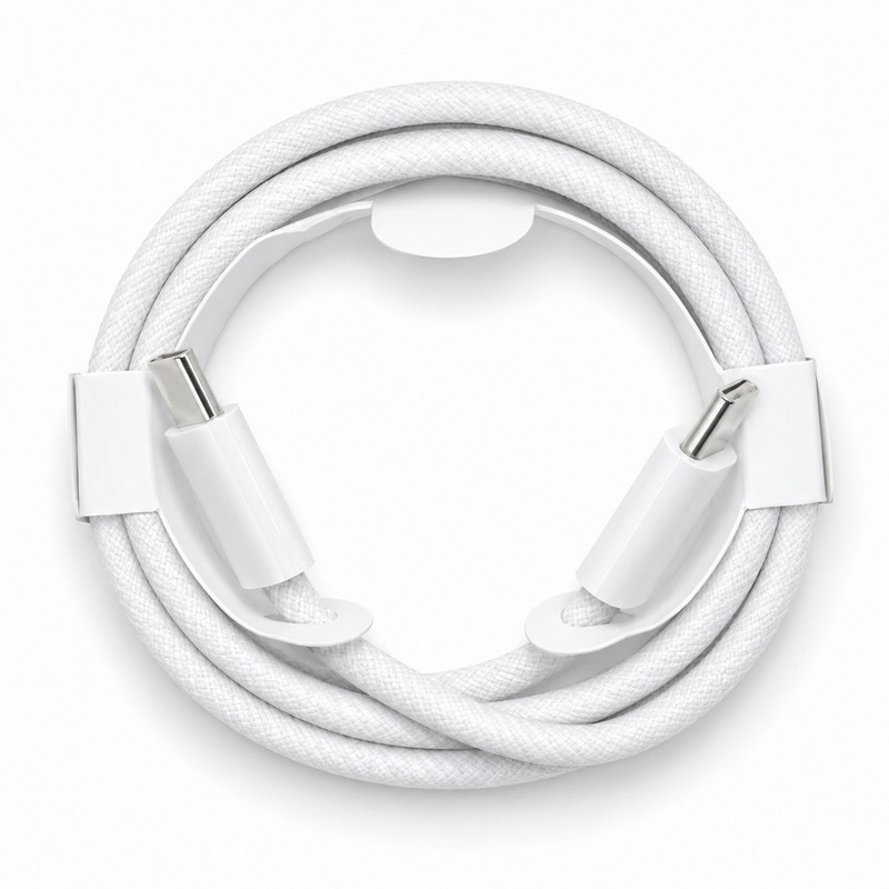 1-Pack USB-C to USB-C Cable 60W Fast Charging Braided Nylon 1M/3.3FT