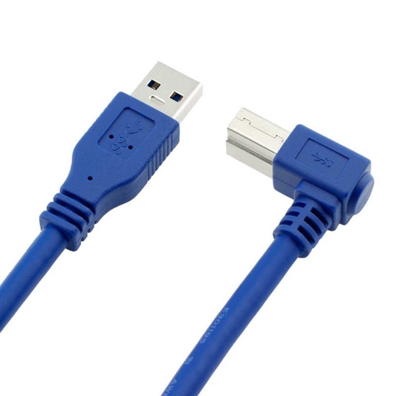 USB 3.0 Cable - Type A-Male to Right Angle Type B-Male Printer Scanner Cord -... gallery