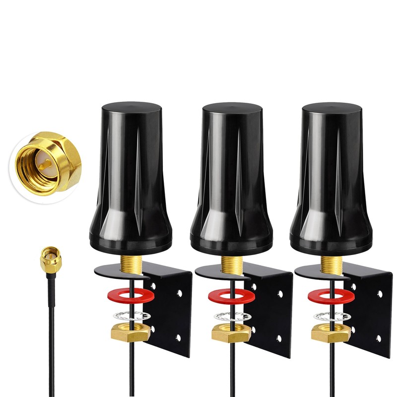 3PCS 4G LTE Bracket Wall Mount Antenna SMA For 4G LTE Wireless Internet Hotspot