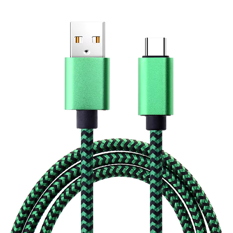 USB Type C Cable Date Sync 2.4A Fast 1M 2M 3M Charging Nylon Braided Wire Charge