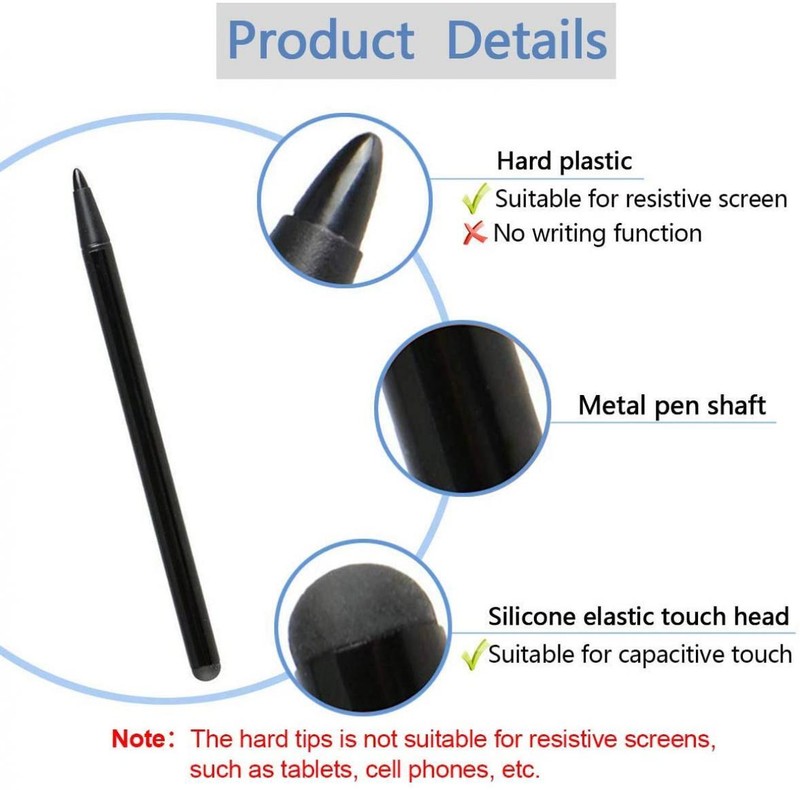 STYLUS CAPACITIVE AND RESISTIVE PEN TOUCH COMPACT LIGHTWEIGHT for TABLETS gallery