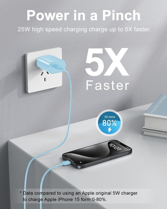 Type C Charger Fast Charging, 2Pack [10FT&6FT] Long USB C Cable with 25W Phon... gallery