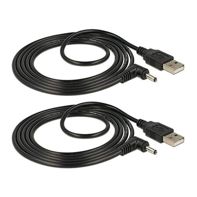 Efficient USB 2.0 A Male to DC 3.5mm Barrel Jack Cable - 3FT Length, 2.5A Output gallery
