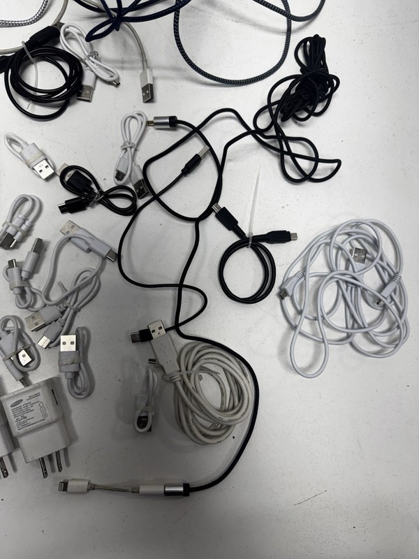 Large 30+ Lot of Apple Samsung Chargers, Adapters, Headphones and More gallery