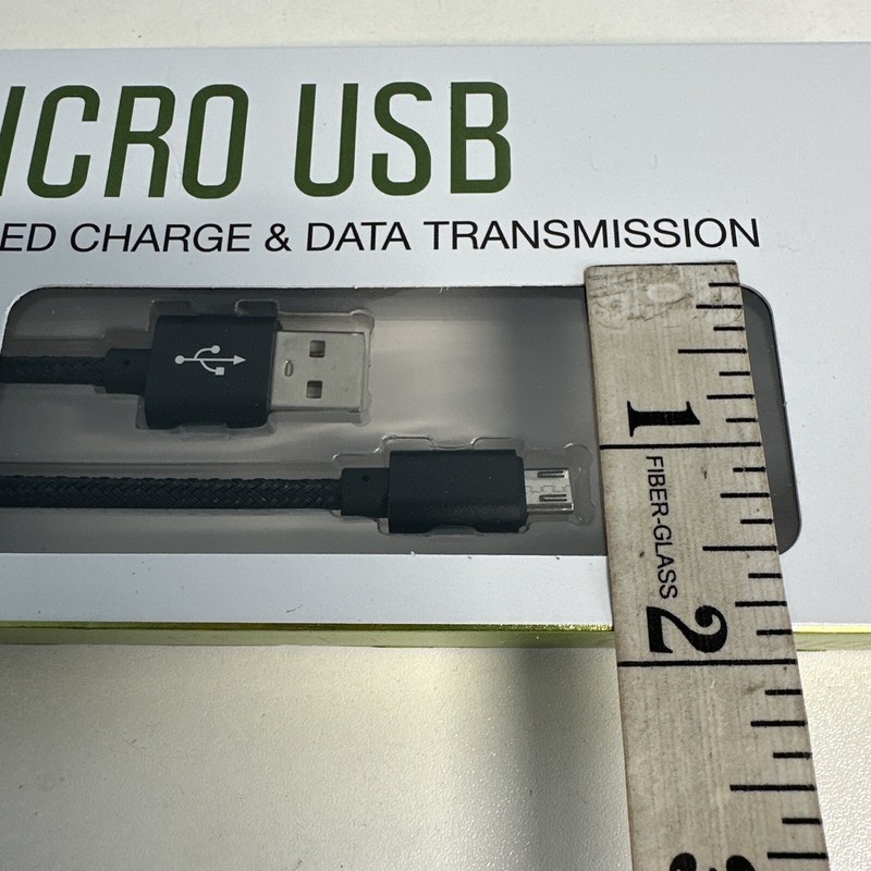 Dual Micro USB Cable Hi Speed Charge Data Transmission Black NEW box $12.99 Blac gallery