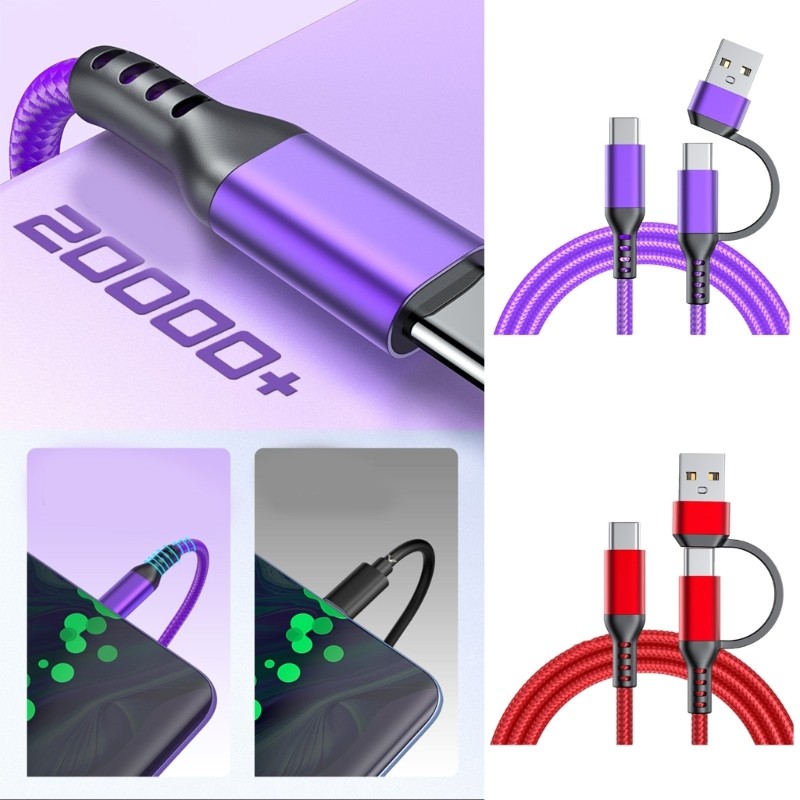 Universal Type C/USB to Type C Charging Cable 60W Super Fast Charging Wire gallery