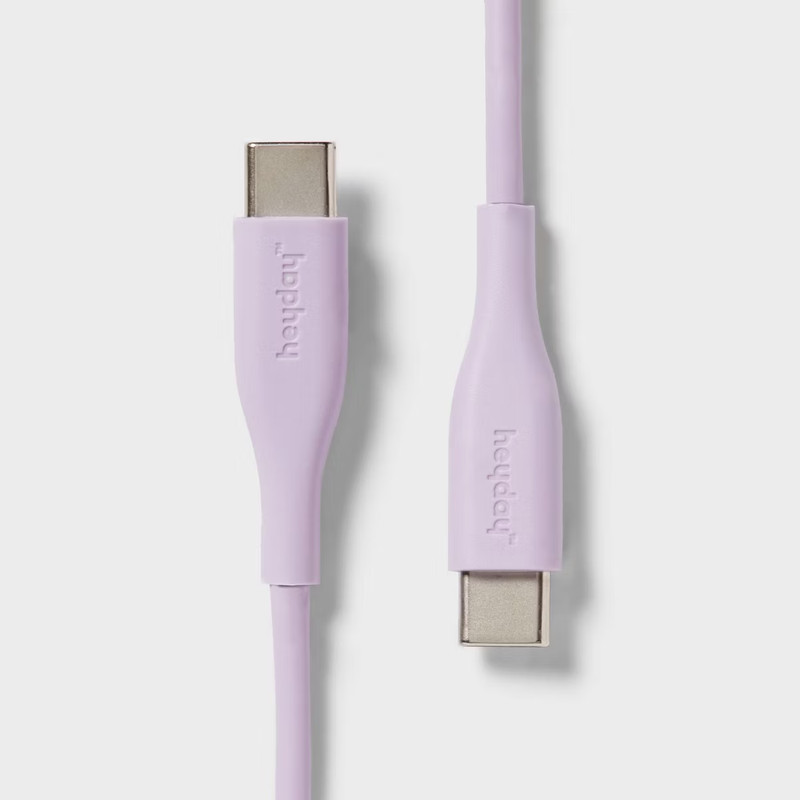 3′ USB-C to USB-C Cable – heyday Pastel Lavender *NEW*