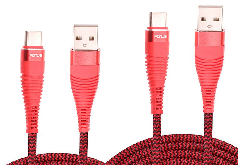 6ft and 10ft Long USB-C Cables Fast Charge TYPE-C Cord Power for Cell Phones