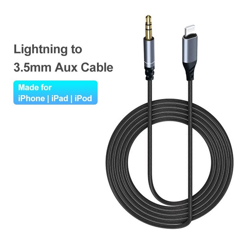8 Pin to 3.5mm Car AUX Audio Cable Headphone Adapter Cord for Phone 13 12 11 X 8 gallery