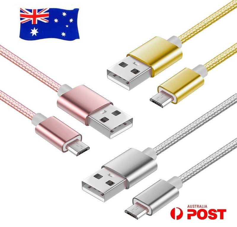 2M 3M Braided Micro USB Data Charge Cable Cord for LG V20 LGH990DS G2 G3 G4 K10