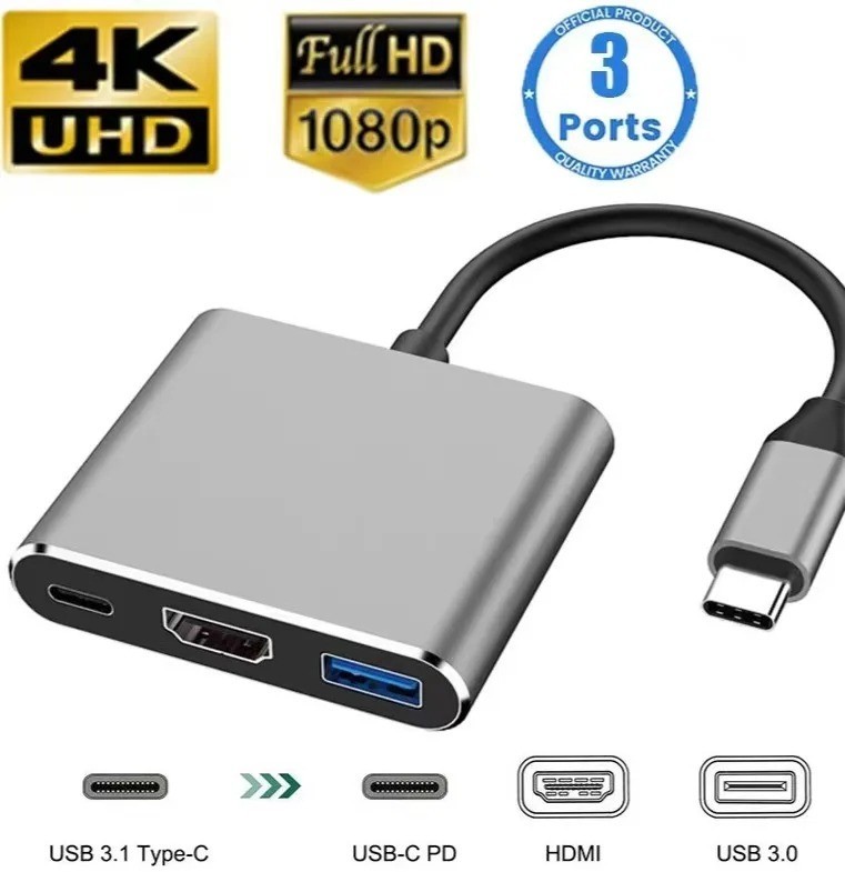 NEW USB Type C to HDMI HDTV TV Cable Adapter Converter For Macbook Android Phone gallery