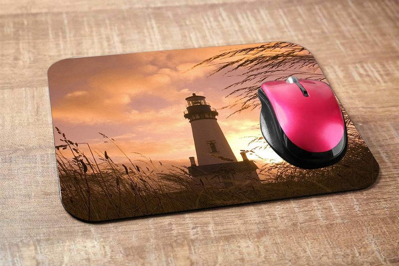 Lighthouse Rectangle Gaming Mousepad Lighthouse with Sunset Mouse Pad Mouse M... gallery