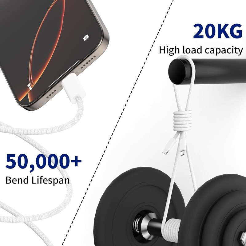 3x Original Carga Rapida USB-C De 100W Cable 10FT Cargador Para iPhone 14 13 12 gallery
