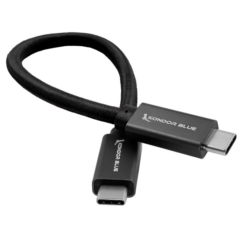 KONDOR Blue | 8.5 USB-C to USB-C Cable for SSD Recording & Charging - 8K Data an